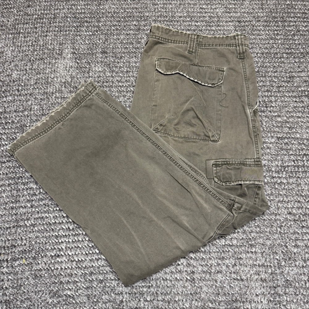 Lee Dungarees Mens‎ Cargo Pants 40x30 Gray Cotton Relaxed Fit Workwear Utility